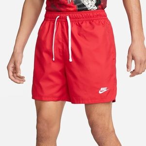 Nike sport essentials woven flow shorts in red